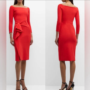 Chiara Boni Red Midi Dress